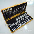 Spain market hot sell 36pcs unique,disposable and silveware cutlery set